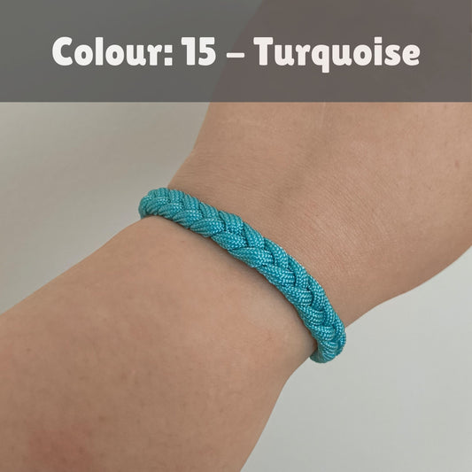 Custom Adjustable Paracord Braided Wristband: One Colour - Choose Your Favourite Colour – Handmade