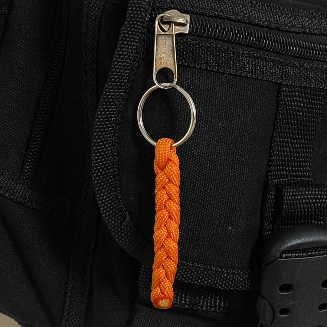 Custom Paracord Keyring: One Colour Braid  - Choose Your Favourite Colour - Handmade Accessory