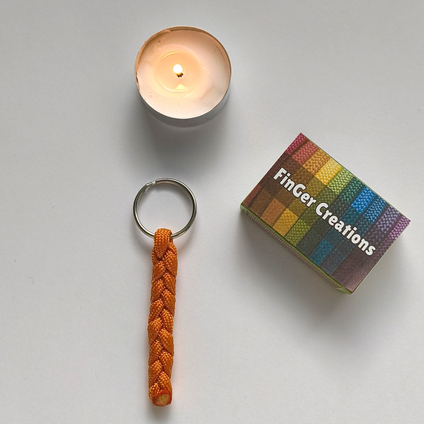 Custom Paracord Keyring: One Colour Braid  - Choose Your Favourite Colour - Handmade Accessory
