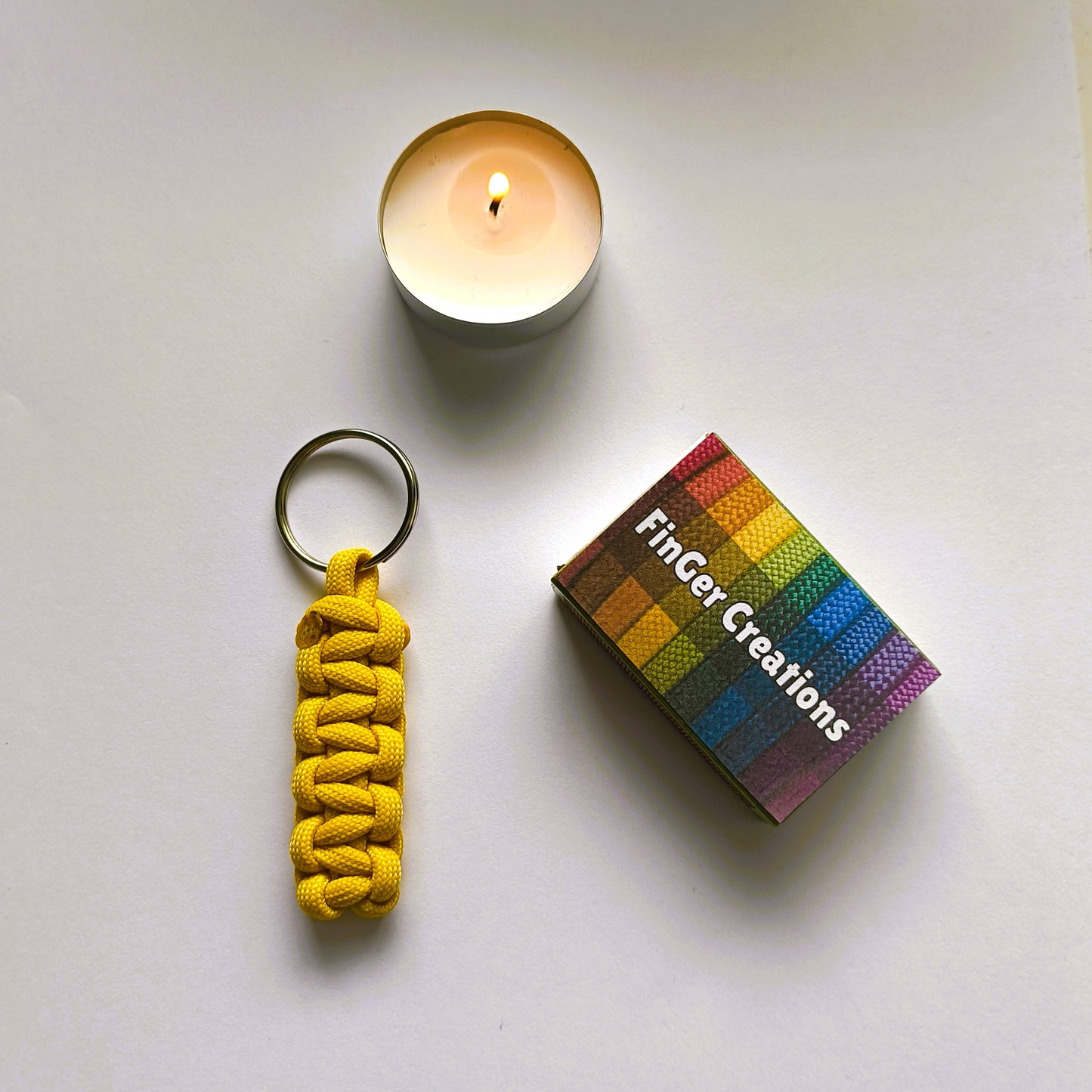 Custom Paracord Keyring: One Colour Cobra Knot - Choose Your Favourite Colour - Handmade Accessory