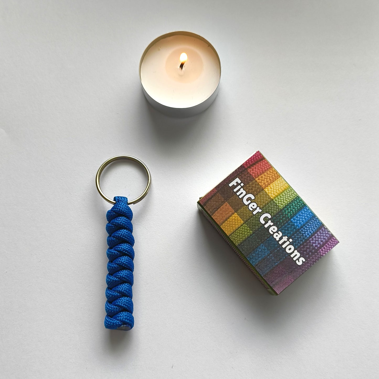 Custom Paracord Keyring: One Colour Snake Knot  - Choose Your Favourite Colour - Handmade Accessory