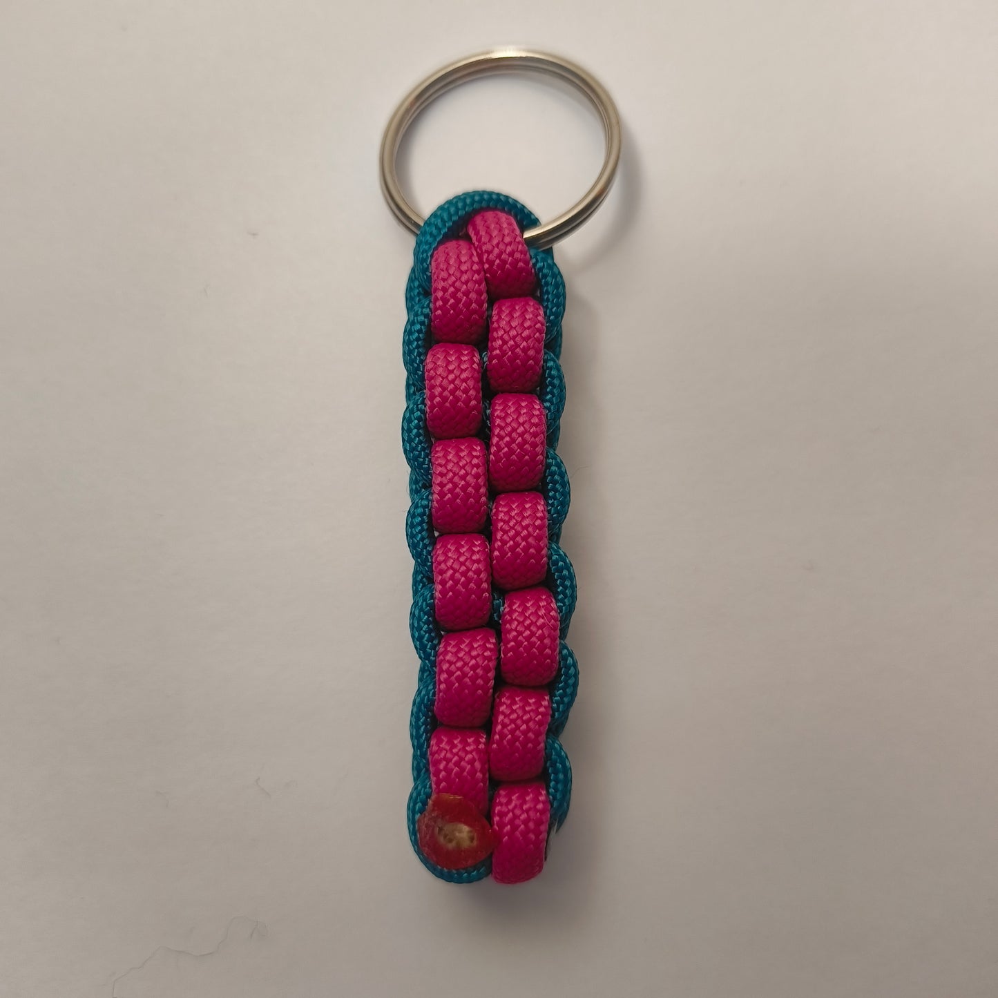 Custom Paracord Keyring: Two Colours Square Knot - Choose Your Favourite Colours - Handmade Accessory