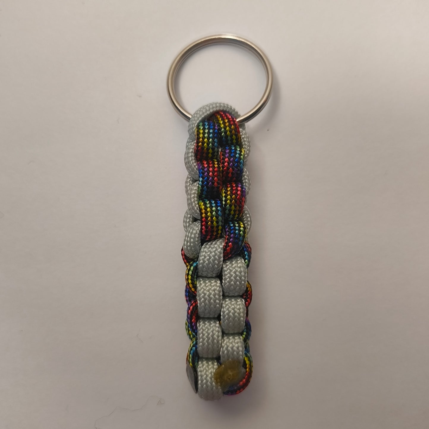 Custom Paracord Keyring: Two Colours Square Knot - Choose Your Favourite Colours - Handmade Accessory